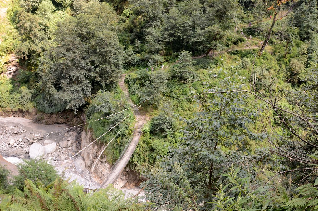 15 Bridge Over The Khumnu Khola At 1915m After Descending From Tadapami At 2685m On The Way From Ghorepani To Chomrong 